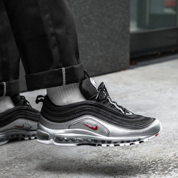 black and silver nike air max 97